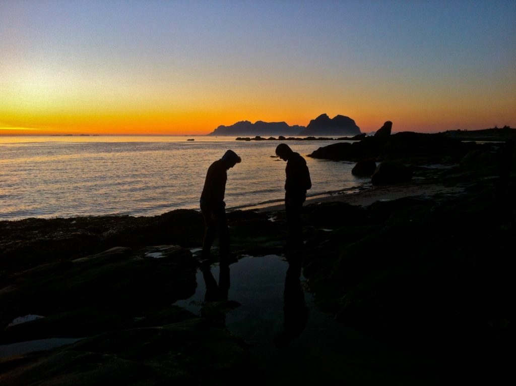 Sunset    at    Midnight    Sun    Festival,    Lofoten,    2014